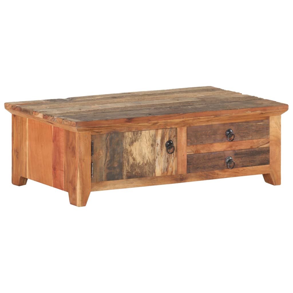 Coffee Table 90x50x31 cm Solid Reclaimed Wood - Bargainia.com - 