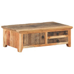 Coffee Table 90x50x31 cm Solid Reclaimed Wood - Bargainia.com - 
