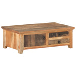 Coffee Table 90x50x31 cm Solid Reclaimed Wood - Bargainia.com - 