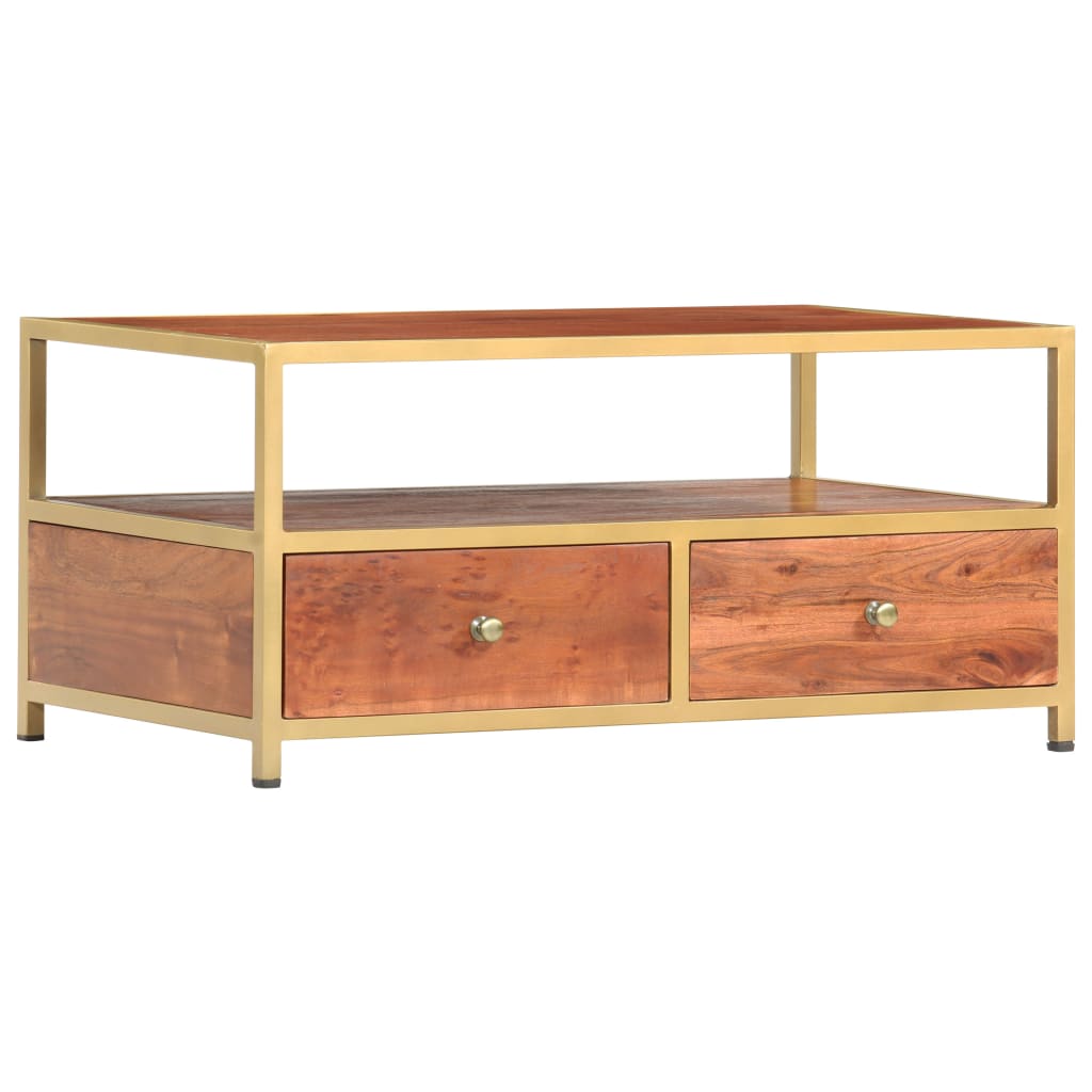 Coffee Table 90x50x40 cm Solid Acacia Wood - Bargainia.com - 