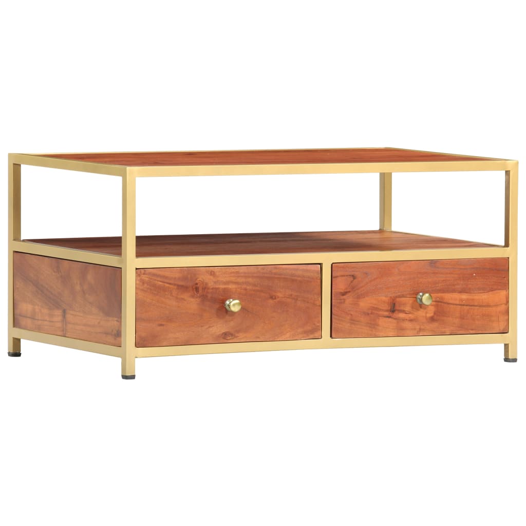 Coffee Table 90x50x40 cm Solid Acacia Wood - Bargainia.com - 