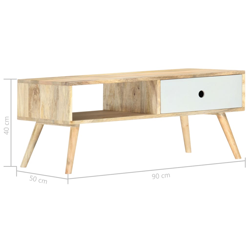 Coffee Table 90x50x40 cm Solid Mango Wood - Bargainia.com - 8719883802909 - 286482