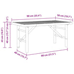 Coffee Table 90x50x43 cm Bamboo - Bargainia.com - 