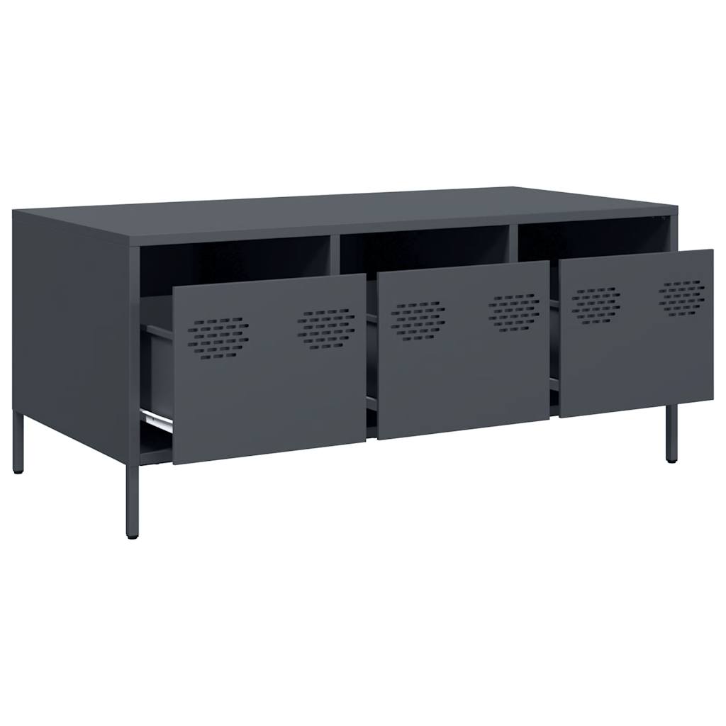 Coffee Table Anthracite 101.5x50x43.5 cm Cold - rolled Steel - Bargainia.com - 