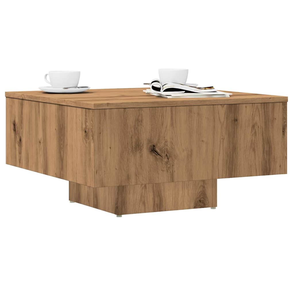 Coffee Table Artisan Oak 60x60x31.5 cm Engineered Wood - Bargainia.com - 