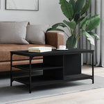 Coffee Table Black 100x50x45 cm Engineered Wood - Bargainia.com - 