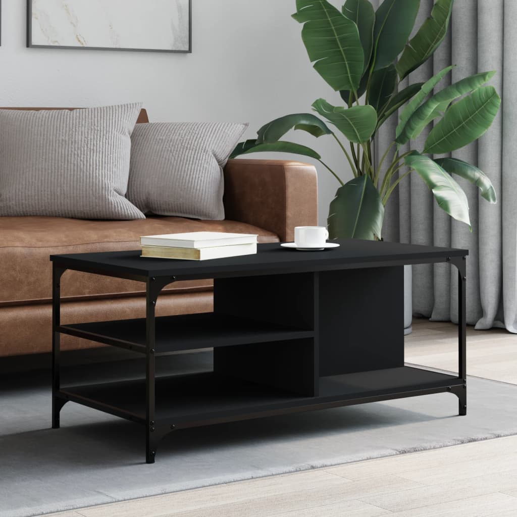 Coffee Table Black 100x50x45 cm Engineered Wood - Bargainia.com - 8721012124653 - 835304
