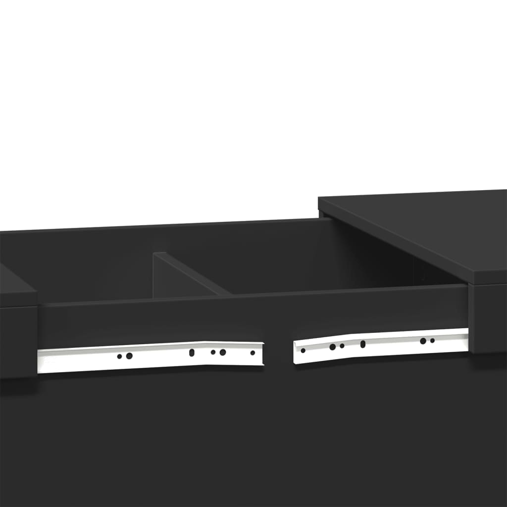 Coffee Table Black 100x55x40 cm Engineered Wood - Bargainia.com - 