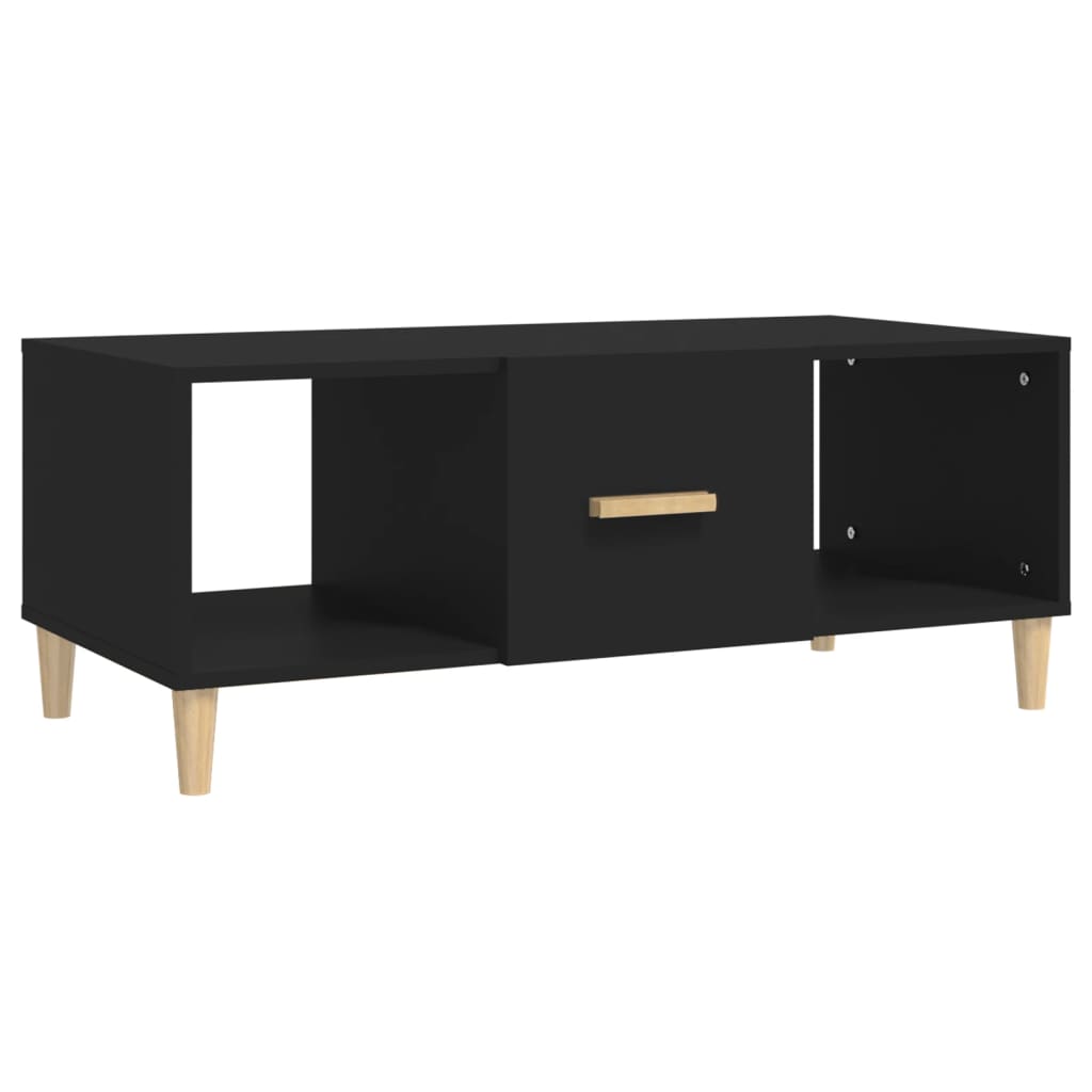 Coffee Table Black 102x50x40 cm Engineered Wood - Bargainia.com - 