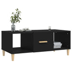Coffee Table Black 102x50x40 cm Engineered Wood - Bargainia.com - 