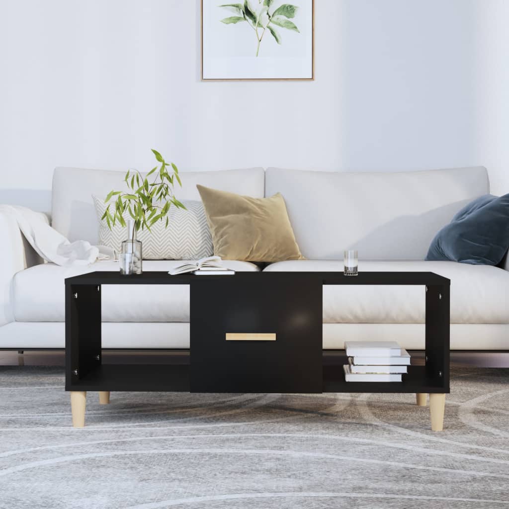Coffee Table Black 102x50x40 cm Engineered Wood - Bargainia.com - 8720287082439 - 812691