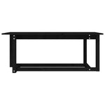 Coffee Table Black 110x55x45 cm Solid Wood Pine - Bargainia.com - 