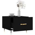 Coffee Table Black 50x50x40 cm Engineered Wood - Bargainia.com - 