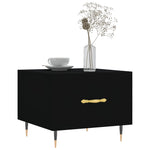 Coffee Table Black 50x50x40 cm Engineered Wood - Bargainia.com - 