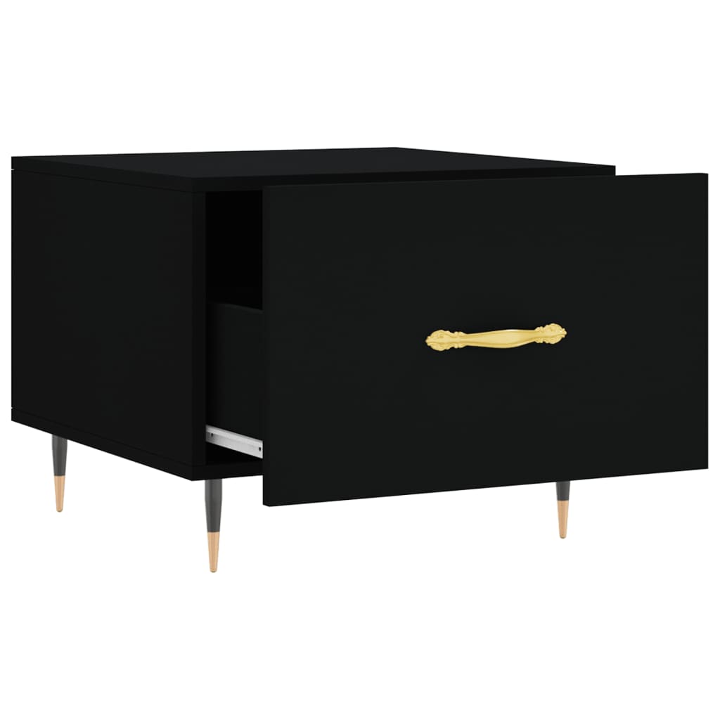 Coffee Table Black 50x50x40 cm Engineered Wood - Bargainia.com - 