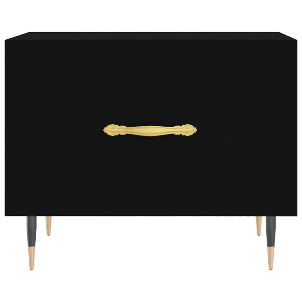 Coffee Table Black 50x50x40 cm Engineered Wood - Bargainia.com - 