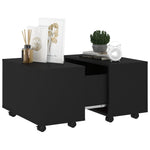 Coffee Table Black 60x60x38 cm Engineered Wood - Bargainia.com - 