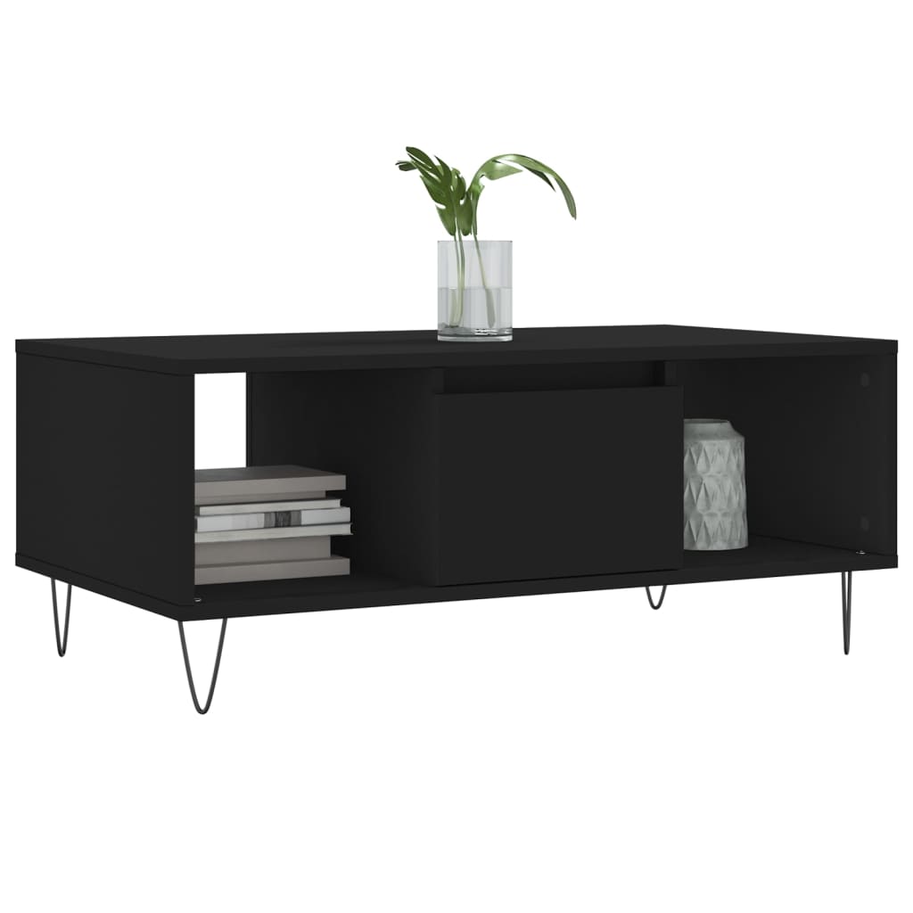 Coffee Table Black 90x50x36.5 cm Engineered Wood - Bargainia.com - 8721012109728 - 830589
