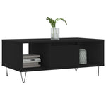 Coffee Table Black 90x50x36.5 cm Engineered Wood - Bargainia.com - 