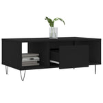 Coffee Table Black 90x50x36.5 cm Engineered Wood - Bargainia.com - 