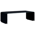 Coffee Table Black 98x45x31 cm Tempered Glass - Bargainia.com - 