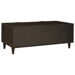 Coffee Table Black and Gold 100 x 54 x 40 cm Solid mango wood - Bargainia.com - 
