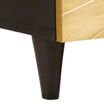 Coffee Table Black and Gold 100 x 54 x 40 cm Solid mango wood - Bargainia.com - 