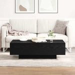 Coffee Table Black oak 100 x 49.5 x 31 cm Engineered wood - Bargainia.com - 
