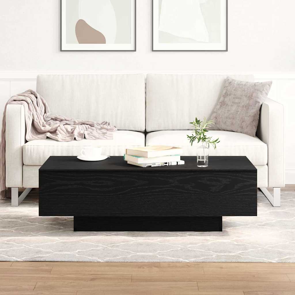 Coffee Table Black oak 100 x 49.5 x 31 cm Engineered wood - Bargainia.com - 8721158769732 - 862573
