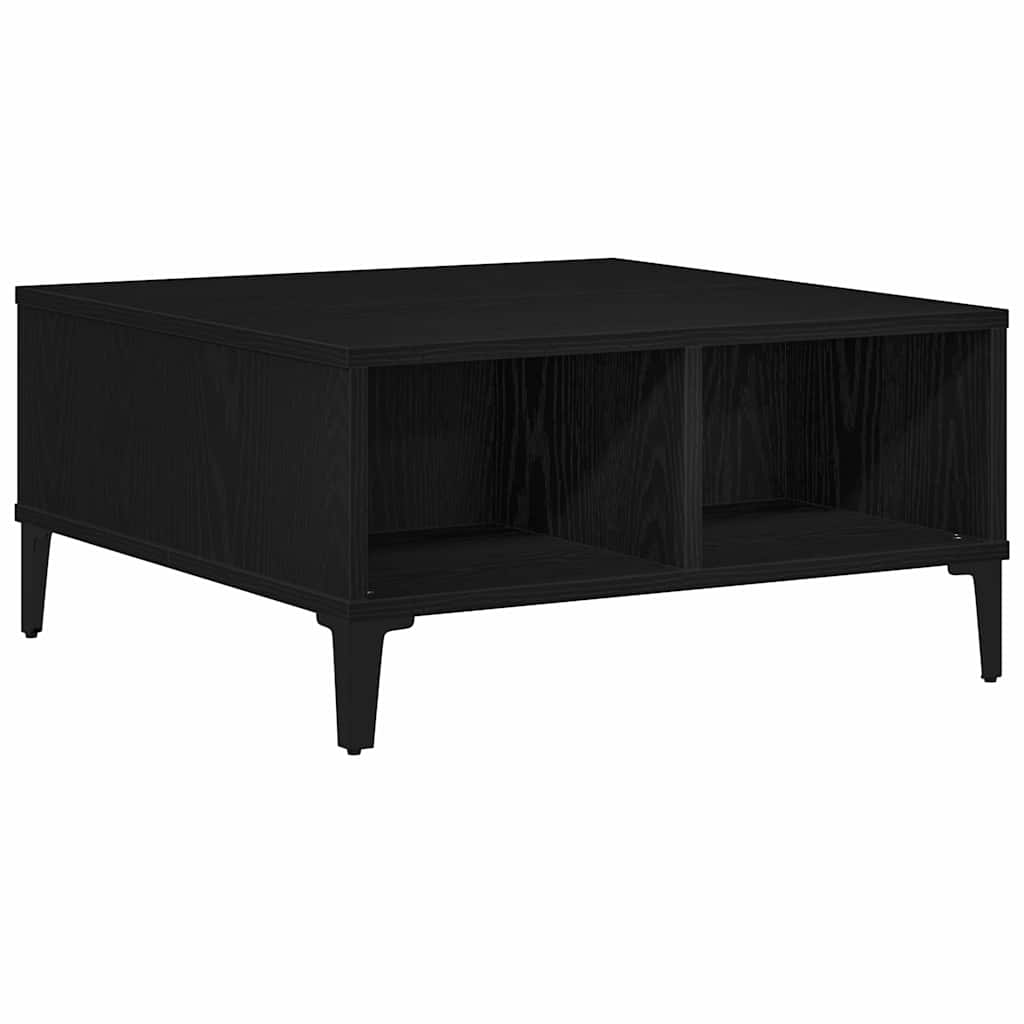 Coffee Table Black oak 60 x 60 x 30 cm Engineered wood - Bargainia.com - 