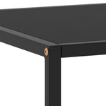 Coffee Table Black with Black Glass 120x50x35 cm - Bargainia.com - 