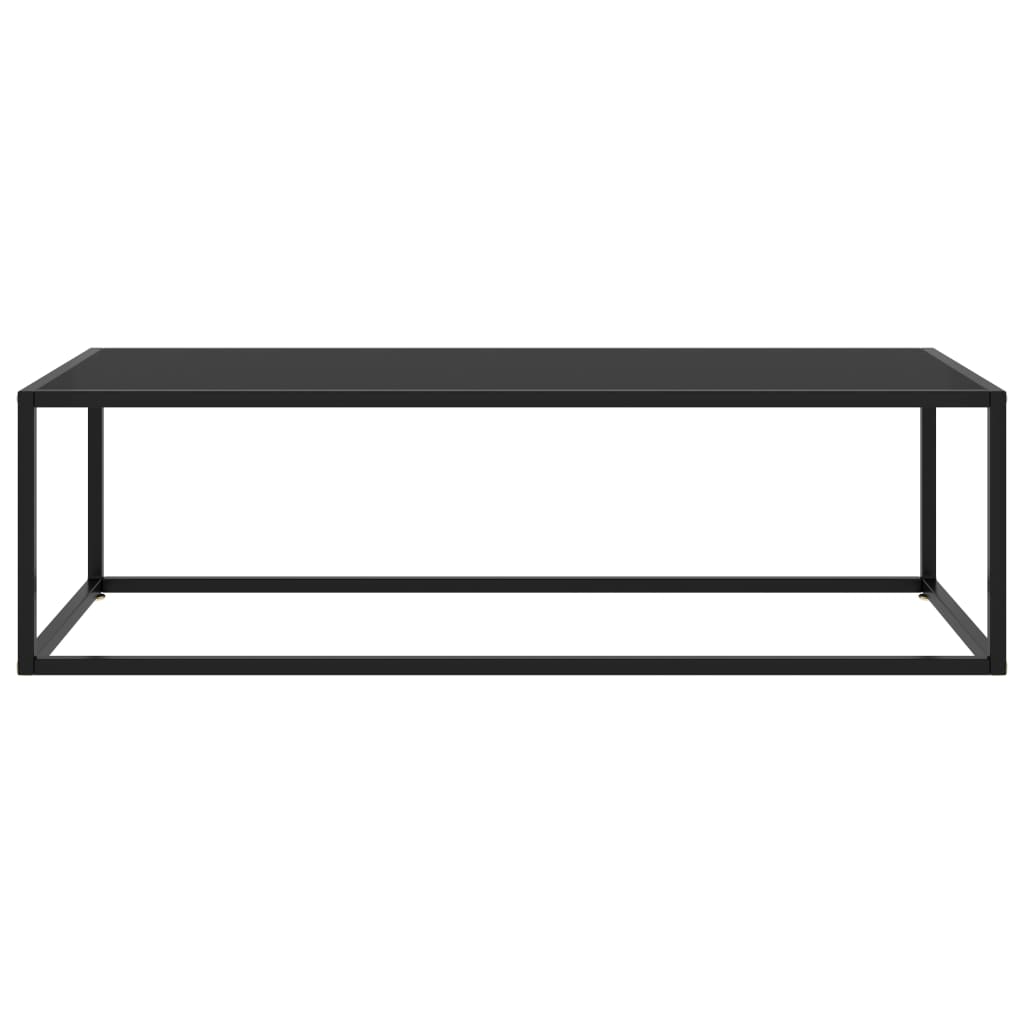 Coffee Table Black with Black Glass 120x50x35 cm - Bargainia.com - 8720286058121 - 322884