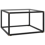 Coffee Table Black with Tempered Glass 60x60x35 cm - Bargainia.com - 8720286057995 - 322871