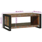 Coffee Table Brown 90 x 50 x 38 cm Solid reclaimed wood - Bargainia.com - 