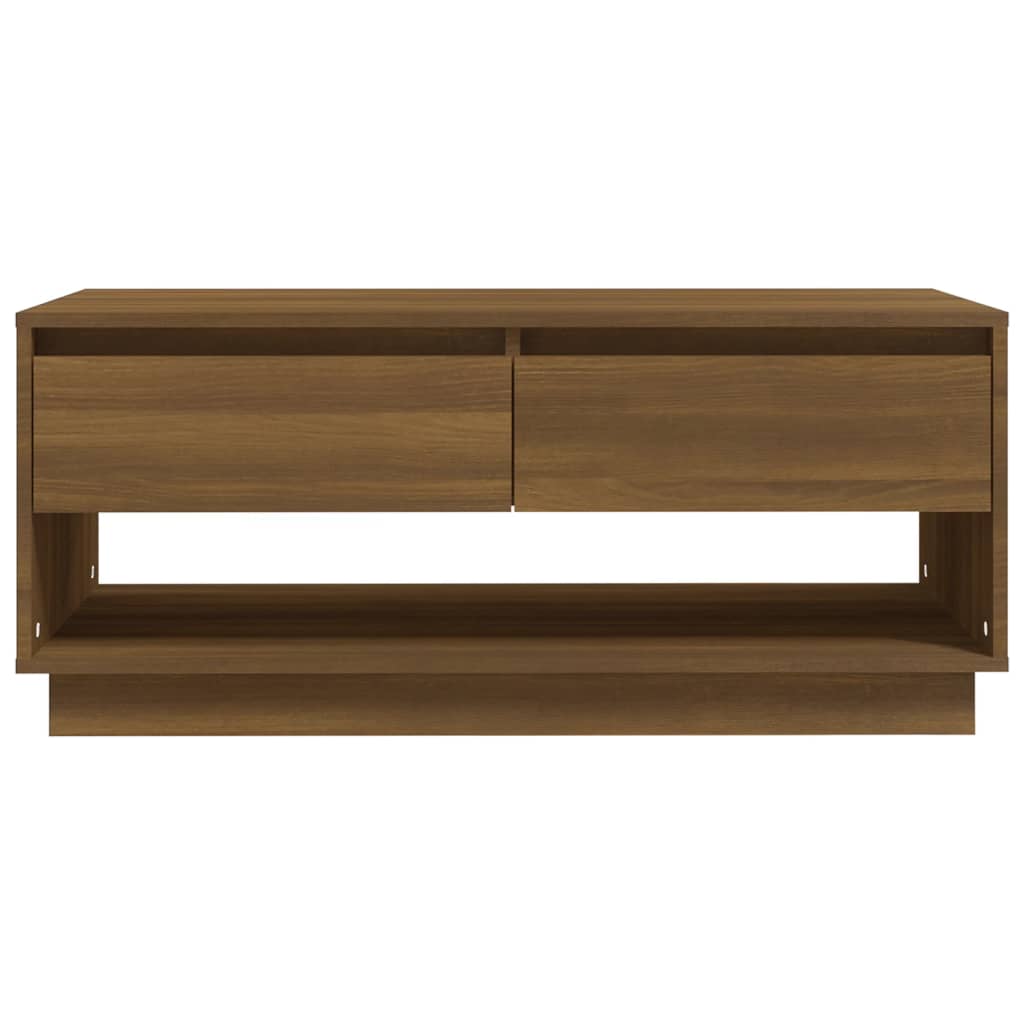 Coffee Table Brown Oak 102.5x55x44 cm Engineered Wood - Bargainia.com - 8720286836644 - 812980