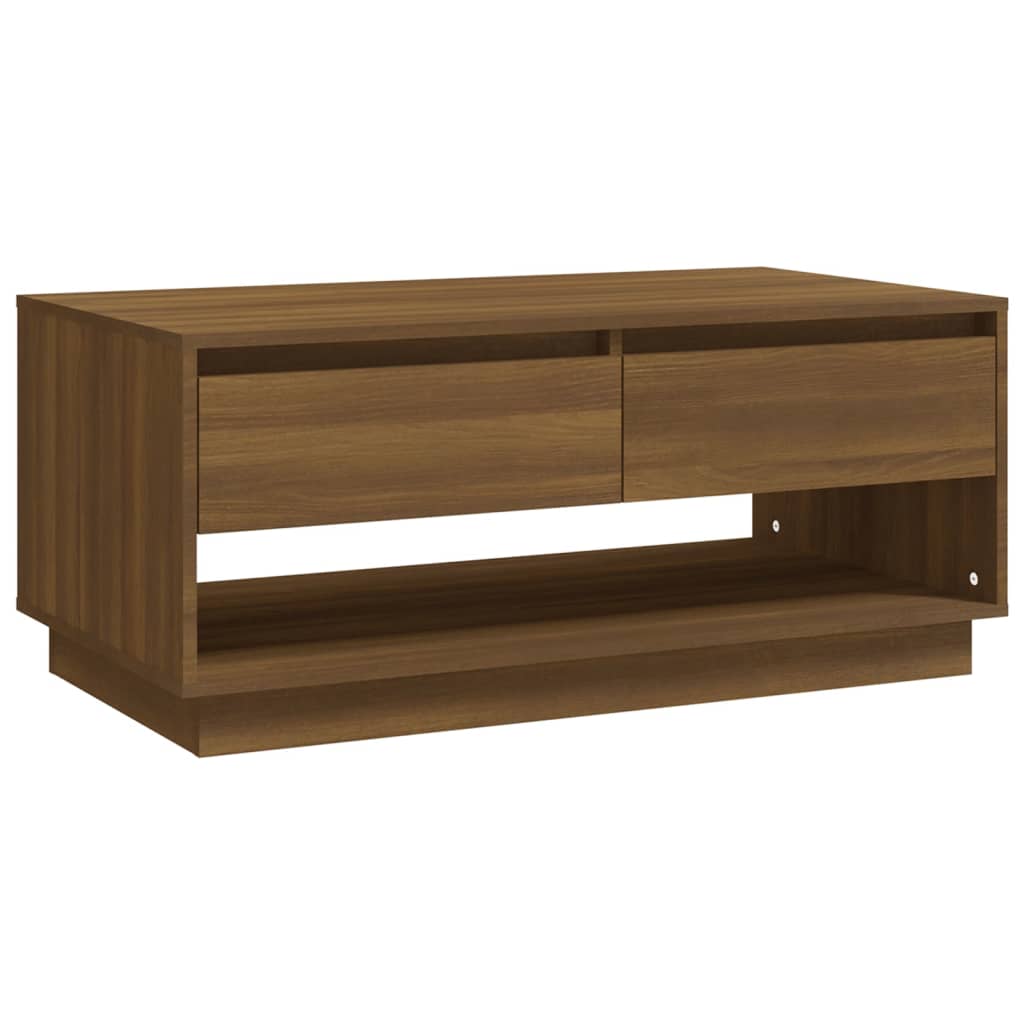 Coffee Table Brown Oak 102.5x55x44 cm Engineered Wood - Bargainia.com - 8720286836644 - 812980