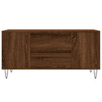 Coffee Table Brown Oak 102x44.5x50 cm Engineered Wood - Bargainia.com - 