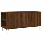 Coffee Table Brown Oak 102x44.5x50 cm Engineered Wood - Bargainia.com - 