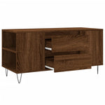 Coffee Table Brown Oak 102x44.5x50 cm Engineered Wood - Bargainia.com - 