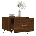 Coffee Table Brown Oak 50x50x40 cm Engineered Wood - Bargainia.com - 