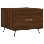 Coffee Table Brown Oak 50x50x40 cm Engineered Wood - Bargainia.com - 
