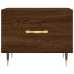 Coffee Table Brown Oak 50x50x40 cm Engineered Wood - Bargainia.com - 