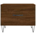 Coffee Table Brown Oak 50x50x40 cm Engineered Wood - Bargainia.com - 