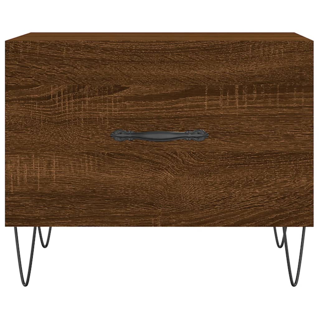 Coffee Table Brown Oak 50x50x40 cm Engineered Wood - Bargainia.com - 