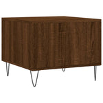 Coffee Table Brown Oak 50x50x40 cm Engineered Wood - Bargainia.com - 