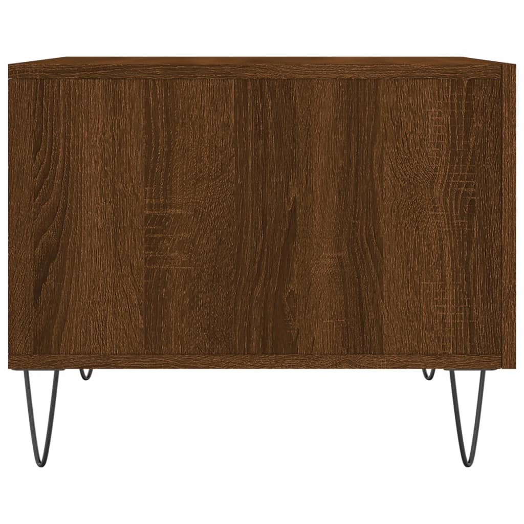 Coffee Table Brown Oak 50x50x40 cm Engineered Wood - Bargainia.com - 
