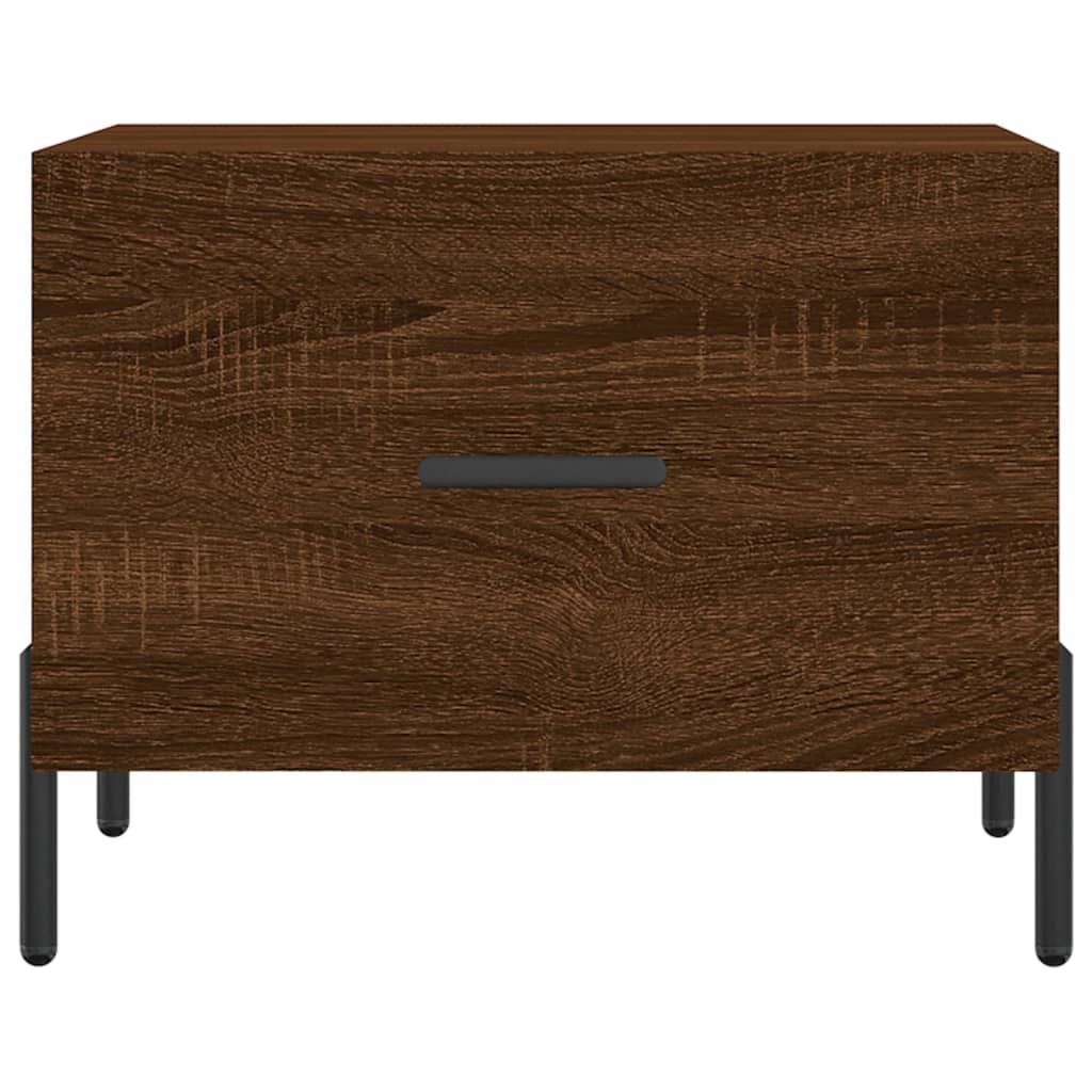 Coffee Table Brown Oak 50x50x40 cm Engineered Wood - Bargainia.com - 