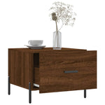 Coffee Table Brown Oak 50x50x40 cm Engineered Wood - Bargainia.com - 