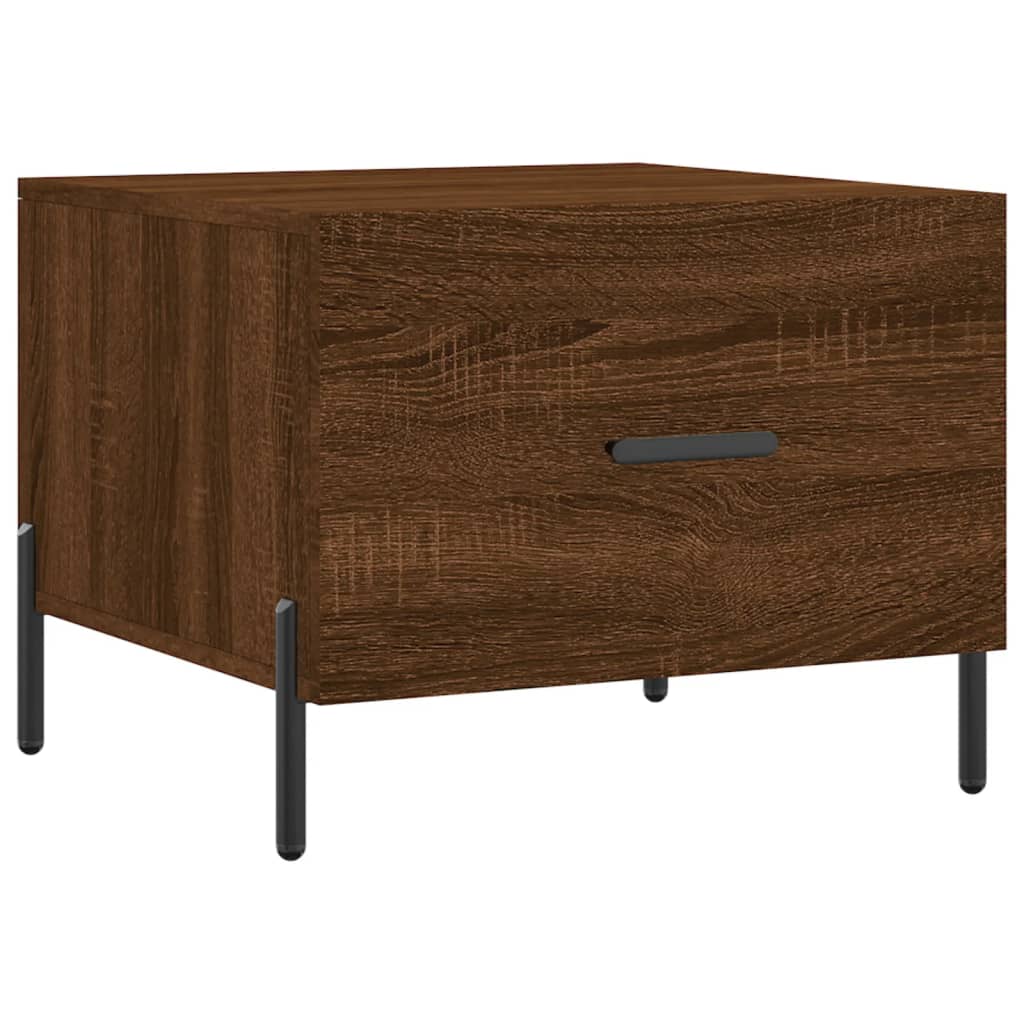 Coffee Table Brown Oak 50x50x40 cm Engineered Wood - Bargainia.com - 