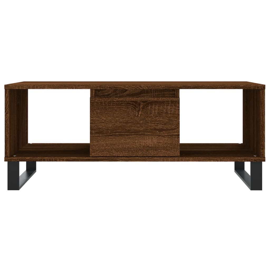 Coffee Table Brown Oak 90x50x36.5 cm Engineered Wood - Bargainia.com - 8721012109865 - 830603